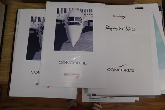 A collection of Concorde-related ephemera and memorabilia,